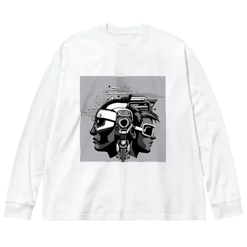 未来都市の孤独な戦士 Big Long Sleeve T-Shirt