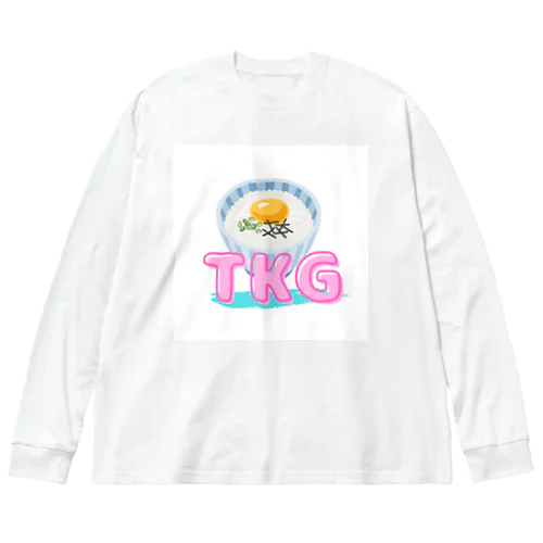 TKG（卵かけごはん！） ビッグシルエットロングスリーブTシャツ