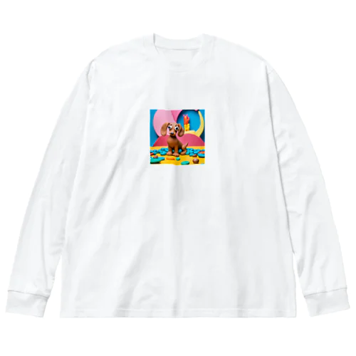 ダックスフンド Big Long Sleeve T-Shirt