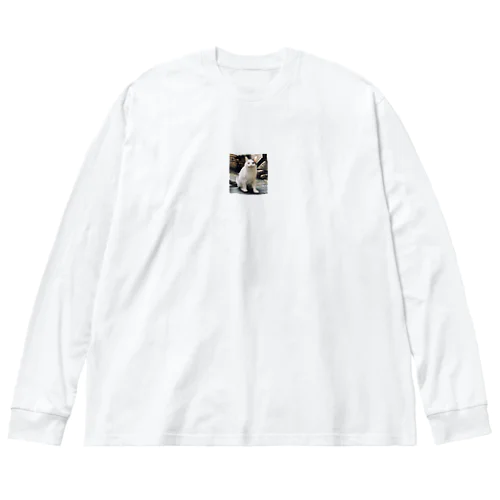 ニッコリニャンコ Big Long Sleeve T-Shirt