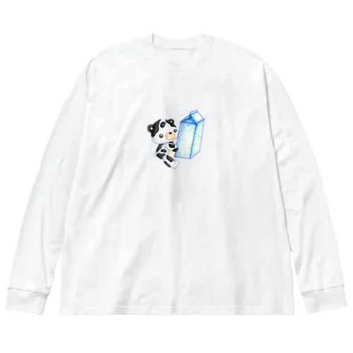 ドリンクマ　ミルク ビッグシルエットロングスリーブTシャツ