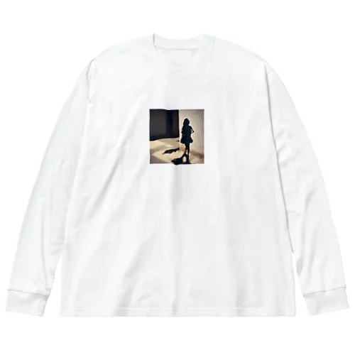 綺麗な女性の影グッズ Big Long Sleeve T-Shirt