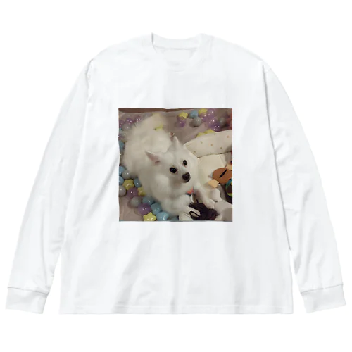 愛犬パールグッズ　Mipa♥日本スピッツ ビッグシルエットロングスリーブTシャツ