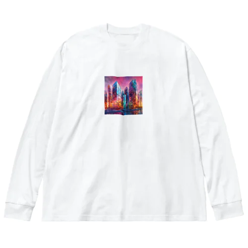 ガラスの街並み Big Long Sleeve T-Shirt