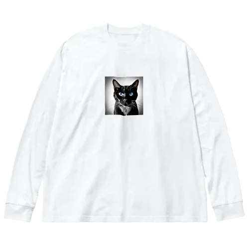 シャム猫 ビッグシルエットロングスリーブTシャツ