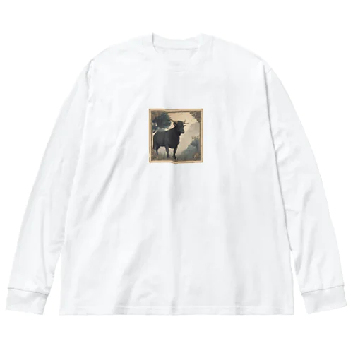 たたずむ牛 Big Long Sleeve T-Shirt