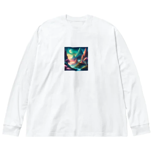 幻想的な風景 ビッグシルエットロングスリーブTシャツ