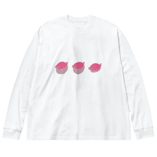 はりせんぼん ビッグシルエットロングスリーブTシャツ