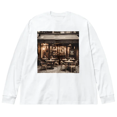 カフェ ビッグシルエットロングスリーブTシャツ