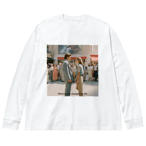 I want you ビッグシルエットロングスリーブTシャツ