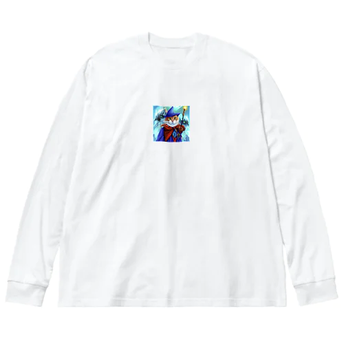 魔法使いの猫 Big Long Sleeve T-Shirt