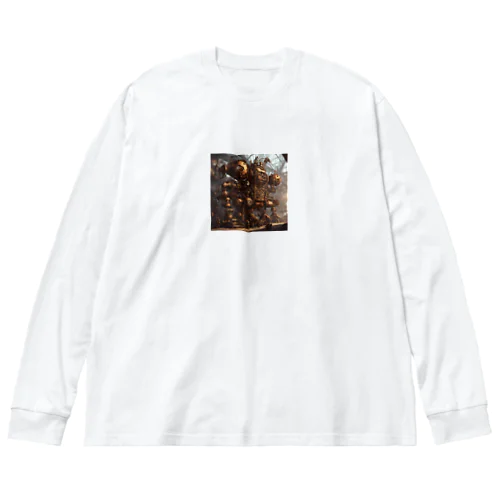 スチームパンクのロボット工場 Big Long Sleeve T-Shirt