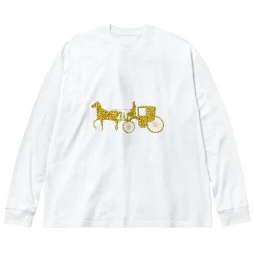 馬車　gold ビッグシルエットロングスリーブTシャツ