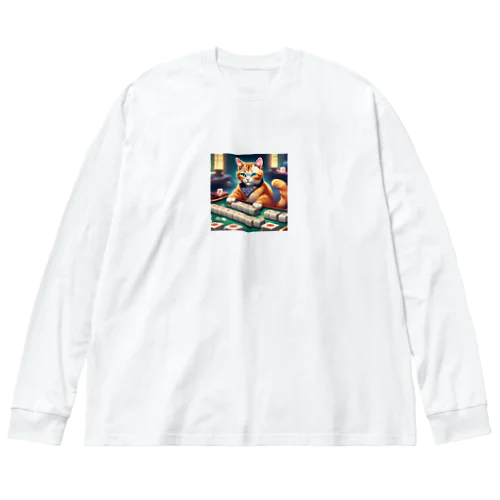 麻雀猫 Big Long Sleeve T-Shirt