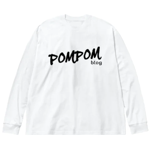 DC PomPomBlog（black） ビッグシルエットロングスリーブTシャツ