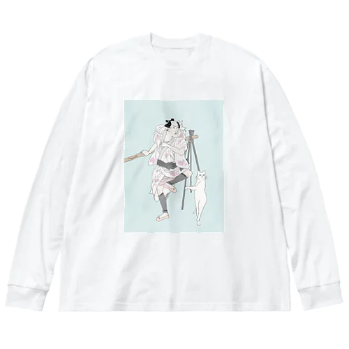 バレエ男子とバレエ猫 Big Long Sleeve T-Shirt