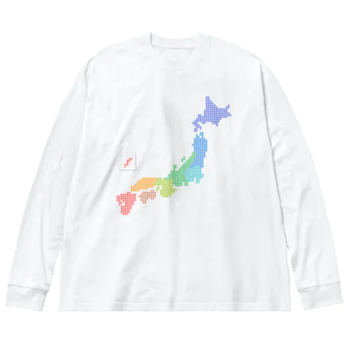 JAPANドット絵カラー Big Long Sleeve T-Shirt