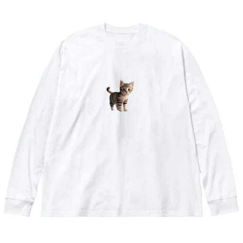 こねこ１ ビッグシルエットロングスリーブTシャツ