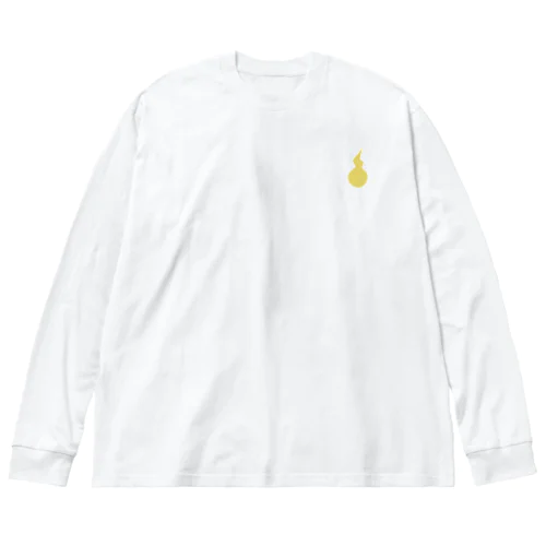 人魂（黄色）／ビッグシルエットロングスリーブTシャツ Big Long Sleeve T-Shirt