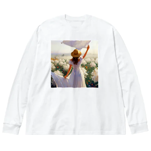 「ハンガリーの花束」 Big Long Sleeve T-Shirt