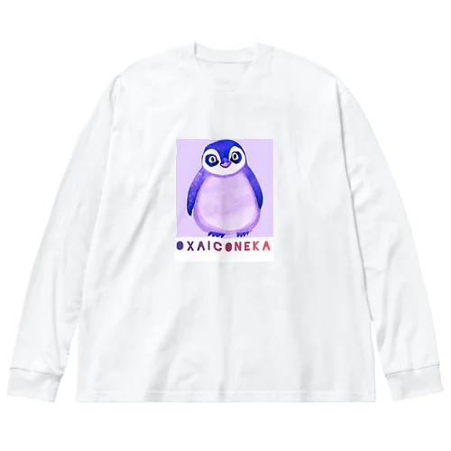 oxaiペンギン ビッグシルエットロングスリーブTシャツ