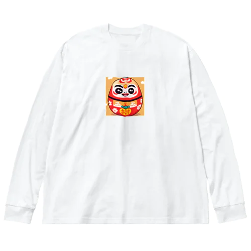 だるま ビッグシルエットロングスリーブTシャツ