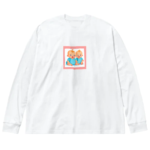 双子ちゃん ビッグシルエットロングスリーブTシャツ