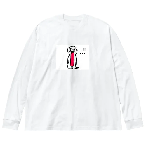 びっくり君 ビッグシルエットロングスリーブTシャツ