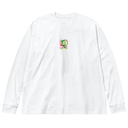 笑顔のリンゴ ビッグシルエットロングスリーブTシャツ