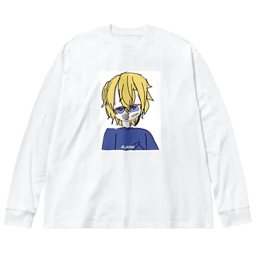 何か、ようですか？ ビッグシルエットロングスリーブTシャツ