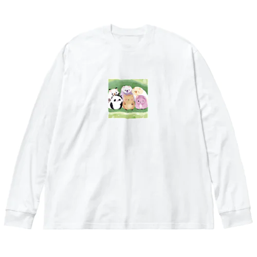 愛くるしいアニマルズ Big Long Sleeve T-Shirt