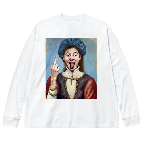 飲んだ後の肖像画01 Big Long Sleeve T-Shirt