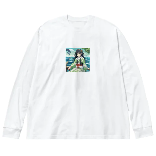 大沢 あや（おおさわ あや） Big Long Sleeve T-Shirt