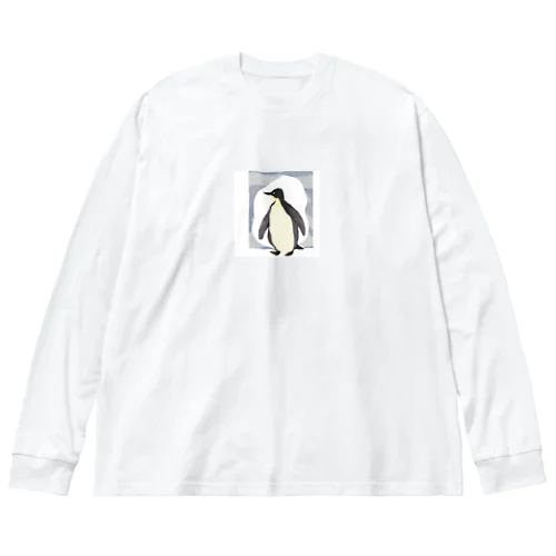 水彩画ペンギン Big Long Sleeve T-Shirt