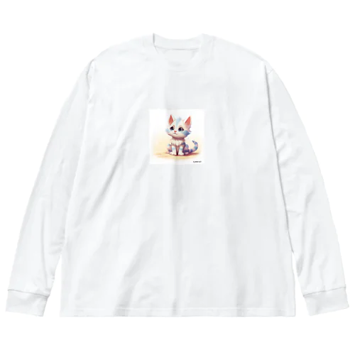 三つ子ネコのミント Big Long Sleeve T-Shirt