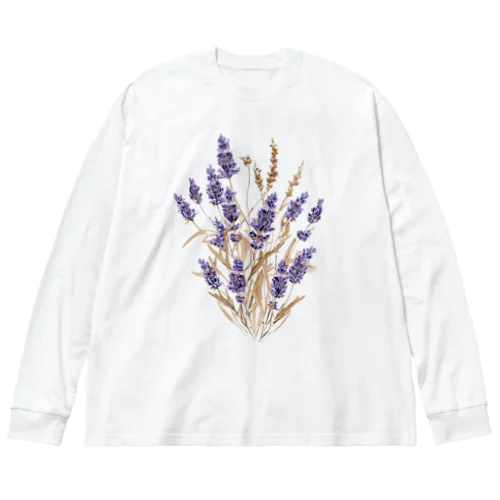 ラベンダー Lavender Big Long Sleeve T-Shirt