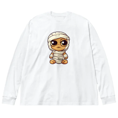 Wrapped Wonders Halloween Collection: Mummy #04 ビッグシルエットロングスリーブTシャツ