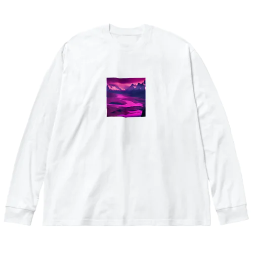 有名な観光スポットをイメージした画像：パタゴニア（アルゼンチン、チリ） Big Long Sleeve T-Shirt