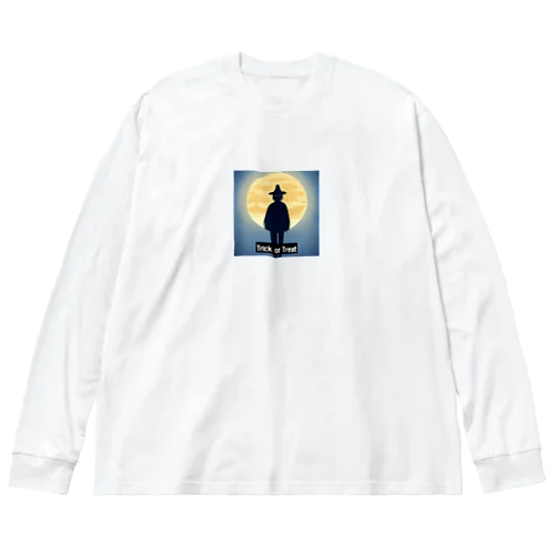 満月と男（ハロウィン用） Big Long Sleeve T-Shirt