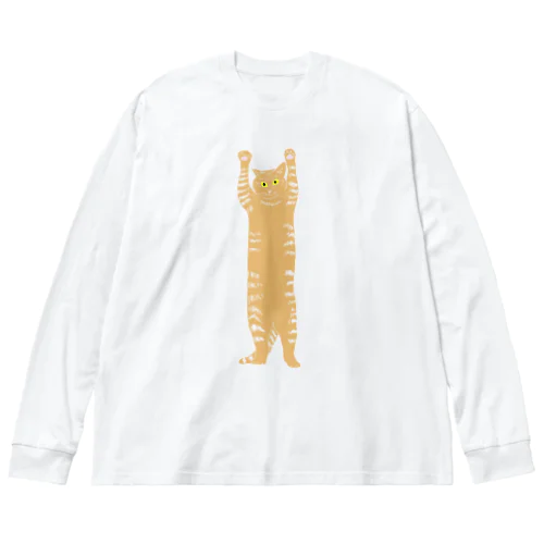 バンザイ猫　クリア Big Long Sleeve T-Shirt