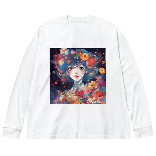 Flower Girl Big Long Sleeve T-Shirt