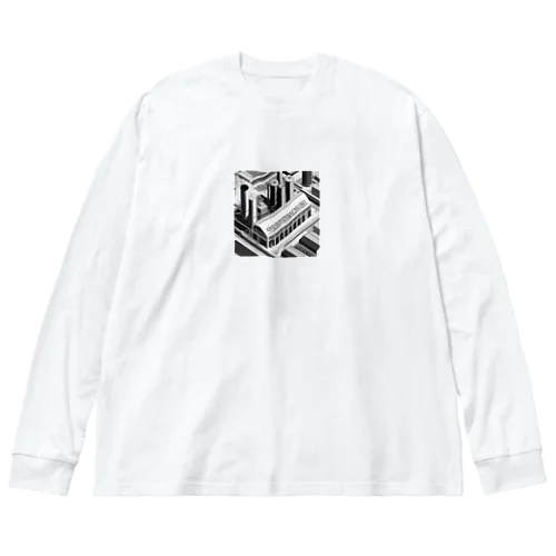 有名な観光スポットイメージ画像：ダブリンのギネス工場（アイルランド、ダブリン） Big Long Sleeve T-Shirt