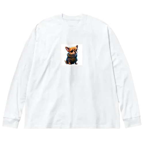 ぶさかワン🐶 ビッグシルエットロングスリーブTシャツ