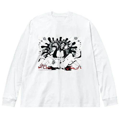 ぽわん ビッグシルエットロングスリーブTシャツ