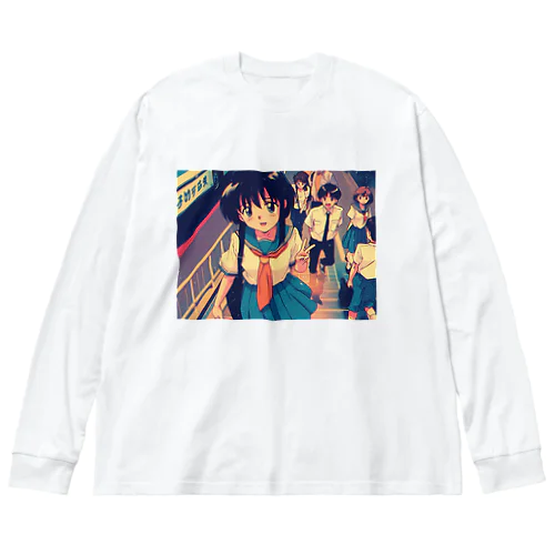 「超獣伝説ジルガイム」| 90s J-Anime "Super Beast Legend Zilgaim"  ビッグシルエットロングスリーブTシャツ