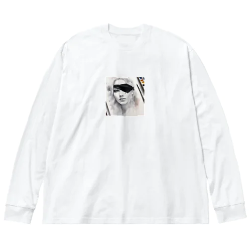 影のある女性 Big Long Sleeve T-Shirt