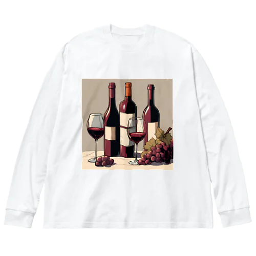 WINE🍷 Big Long Sleeve T-Shirt