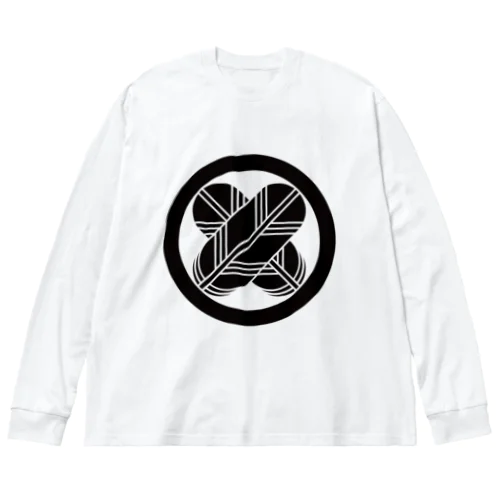 丸に違い鷹の羽 Big Long Sleeve T-Shirt