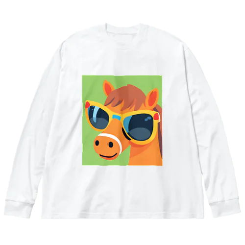 サングラスとヒヒー君 Big Long Sleeve T-Shirt