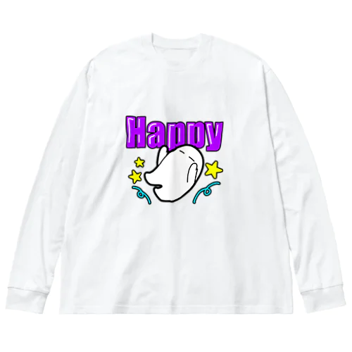 Happyな生き物 ビッグシルエットロングスリーブTシャツ